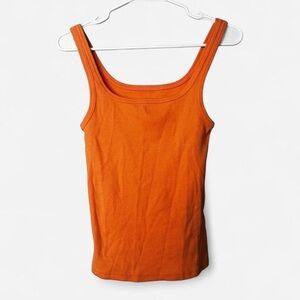 Anthropologie Pilcro Cotton Ribbed Scoop Neck Tank Top Size XS